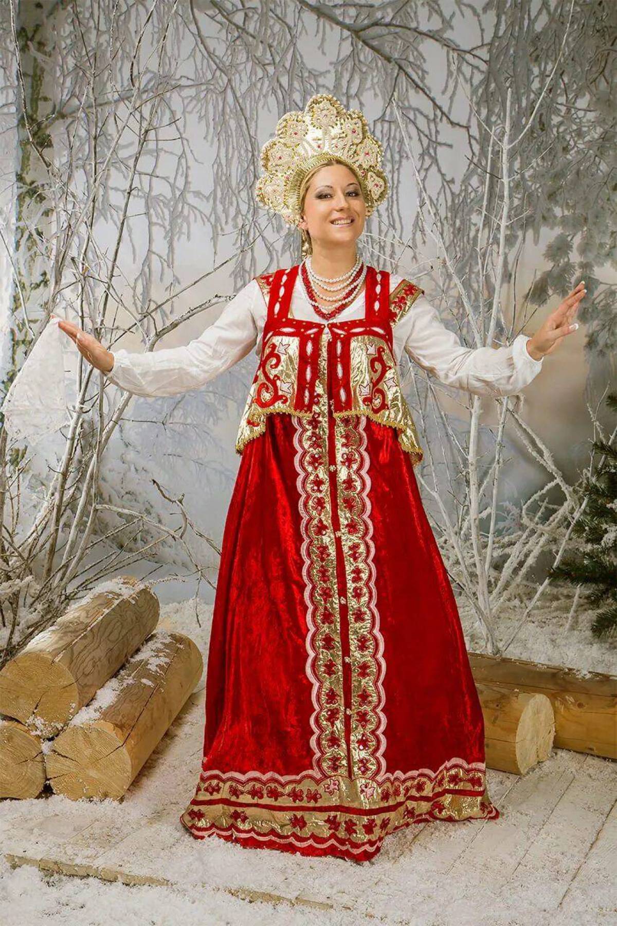 Girls in Slavic costumes in Huainan