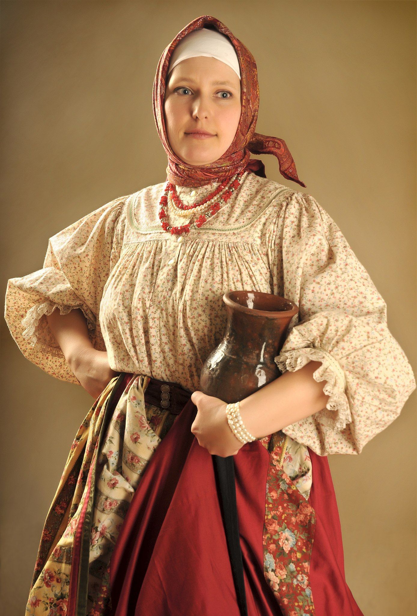 Girls in Slavic costumes in Huainan